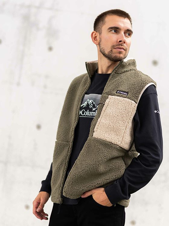 Columbia Mountainside Vest Stone Green / Ancient Fossil