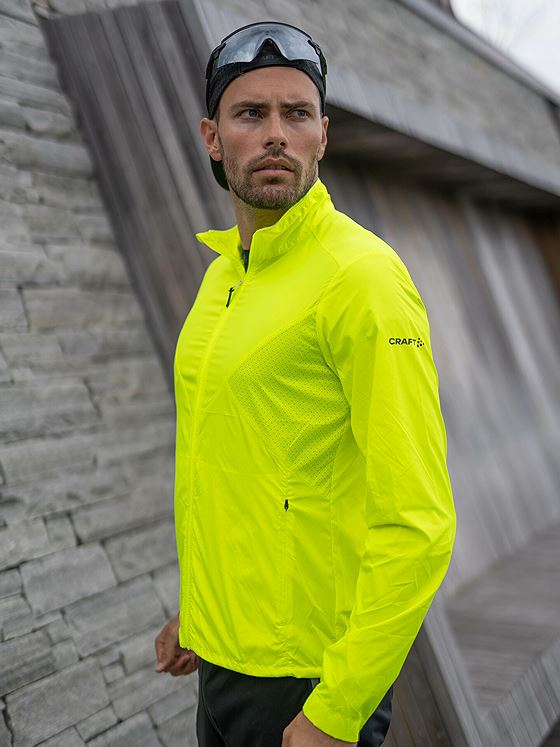 Craft ADV Essence Wind Jacket Man Yellow