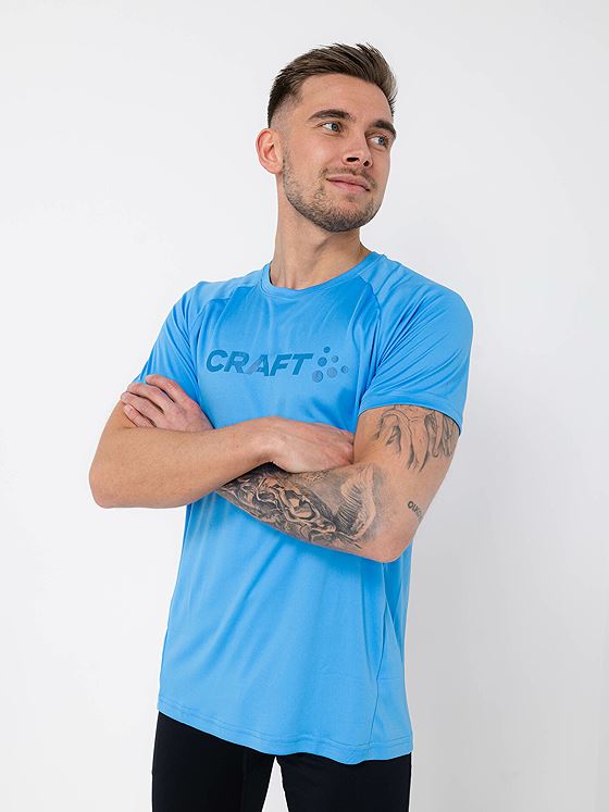 Craft Core Essence Logo Tee Blå