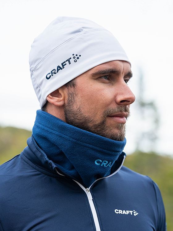 Craft Nor Advance Windblock Fleece Hat White/Blaze