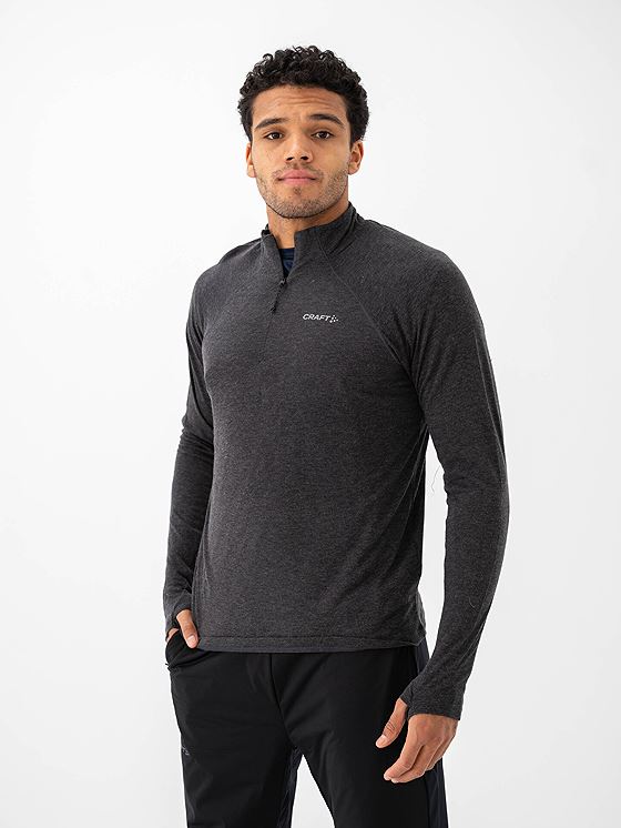 Craft Advance SubZ Wool Long Sleeve Tee 3 Black/Melange