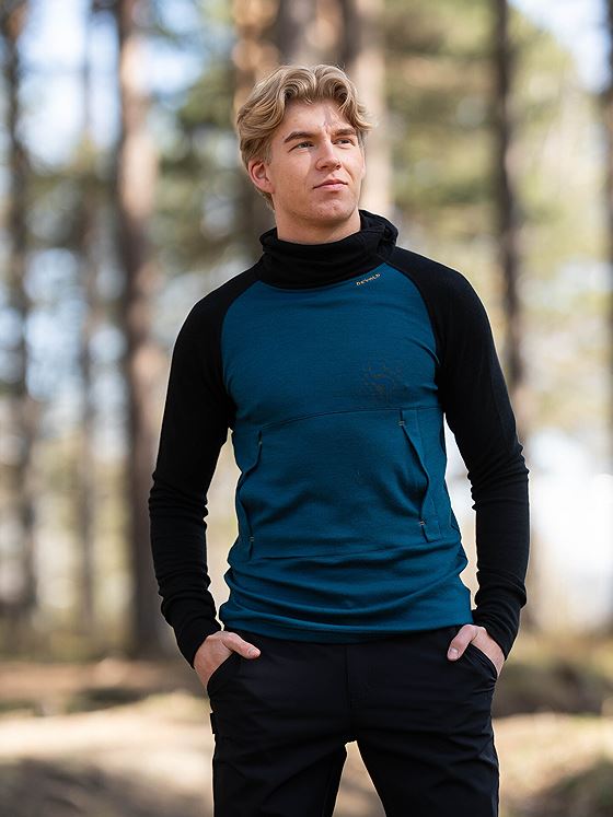 Devold Expedition Arctic 235 Hoodie Man Blå