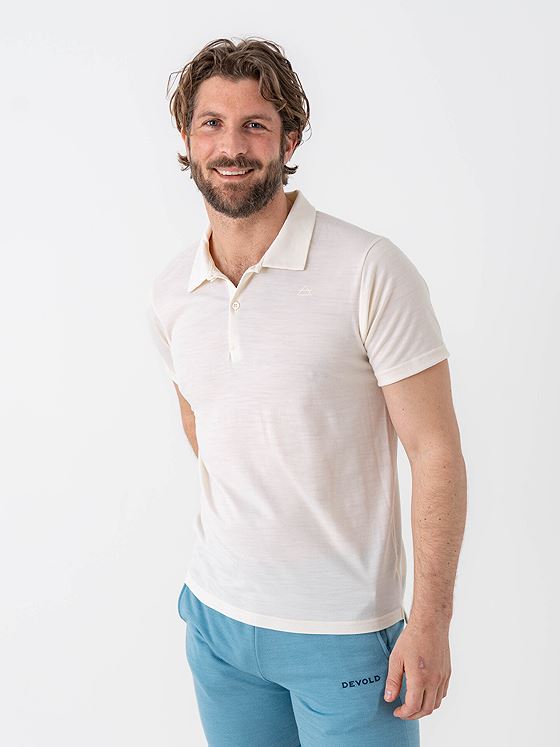 Devold Premium Polo Man Hvit