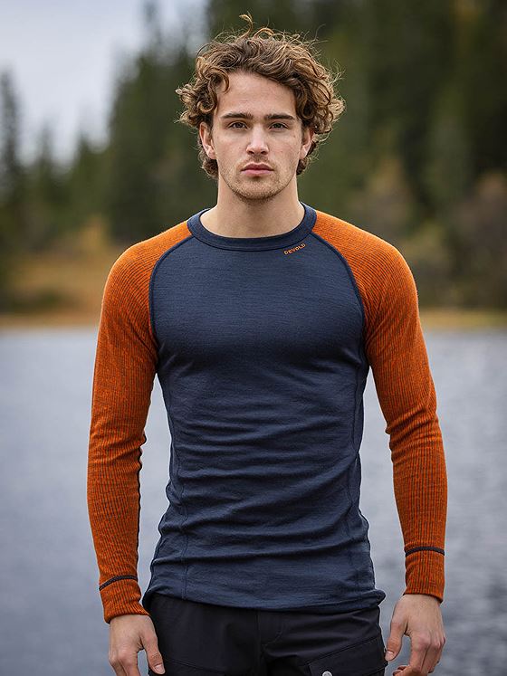 Devold Duo Active Merino 210 Shirt Man Flame / Ink