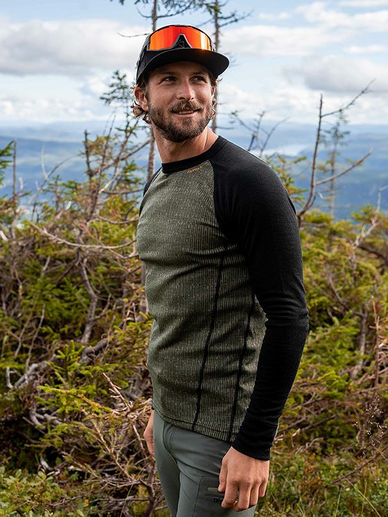 Devold Duo Active Merino 210 Shirt Man Lichen/Caviar