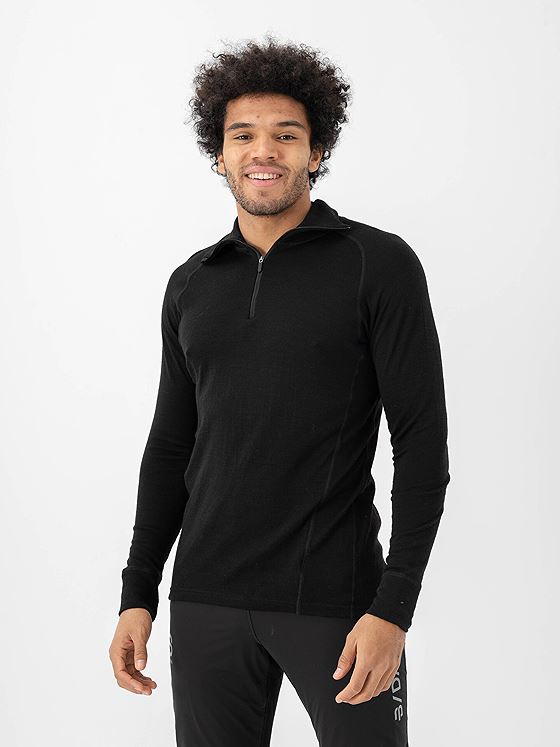 Devold Duo Active Merino 205 Zip Neck Man Black