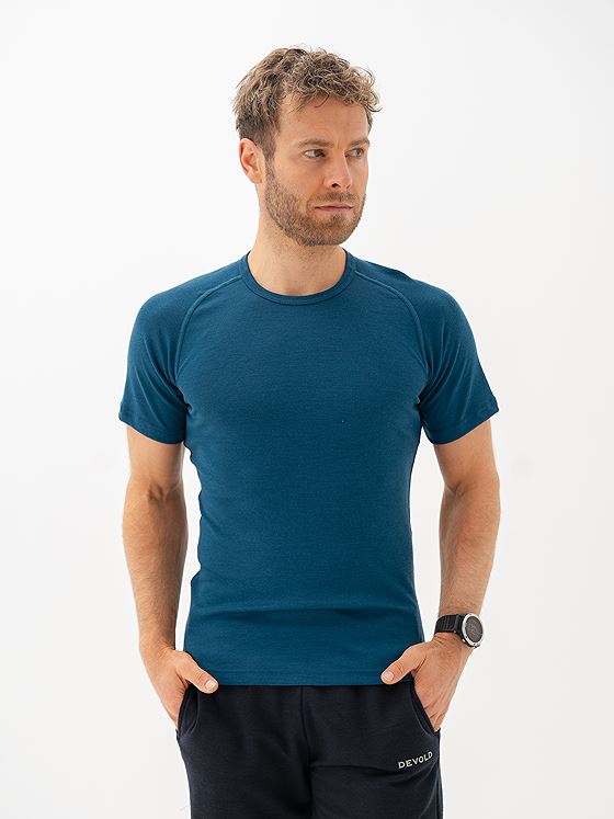 Devold Lauparen Merino 190 Base Tee Man Flood