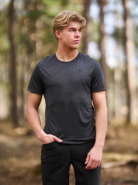 Devold Valldal Merino 130 Tee Man Anthracite