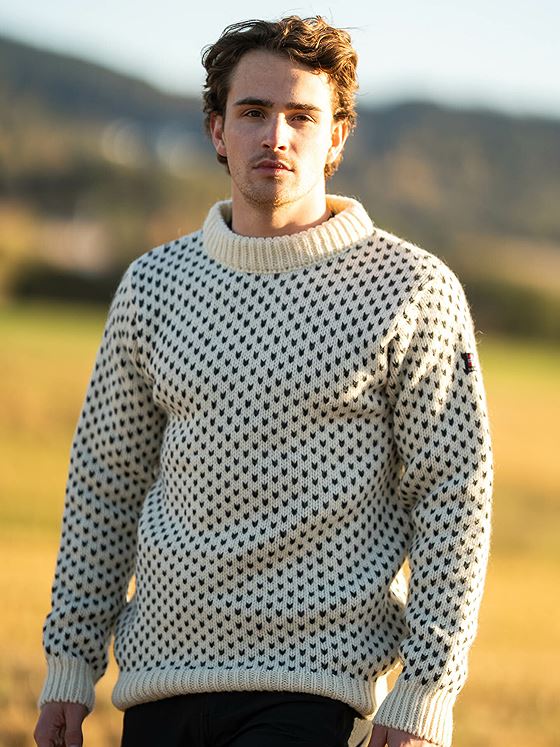 Devold Nordsjø Wool Sweater Hvit