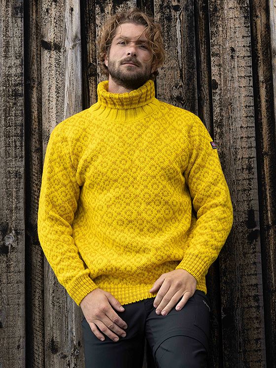 Devold Svalbard Sweater High Neck Cyber/ arrowwood