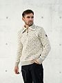 Devold Svalbard Wool Zip Neck Offwhite/Grey