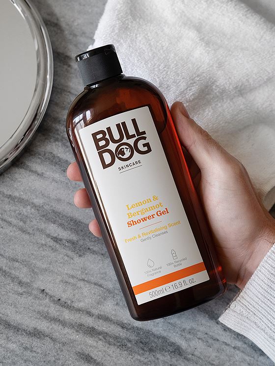 Bulldog Lemon & Bergamot Shower Gel 500 ml Hvit