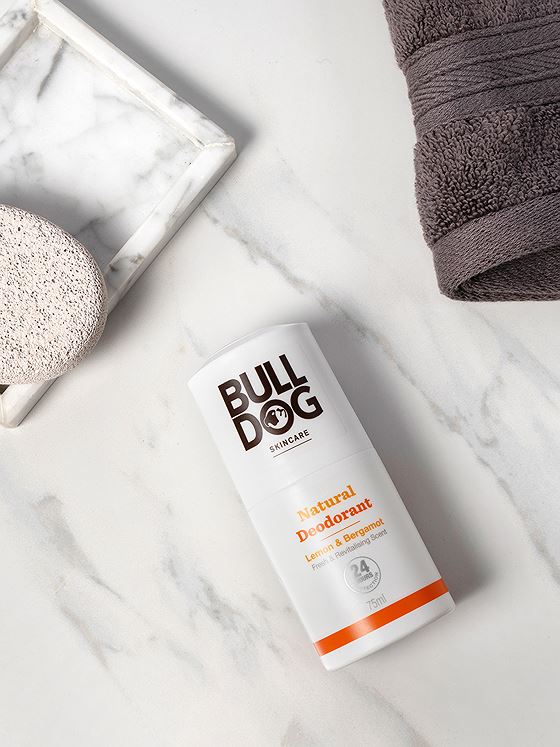 Bulldog Lemon & Bergamot Deodorant 75 ml Hvit