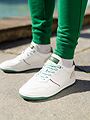 Gregers Clay Leather White Green