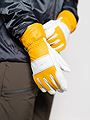 Hestra Fält Guide Glove - 5 finger Natural Yellow & offwhite