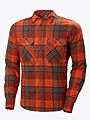 Helly Hansen Lokka Organic Flannel Long Sleeve Shirt Iron Oxide Plaid