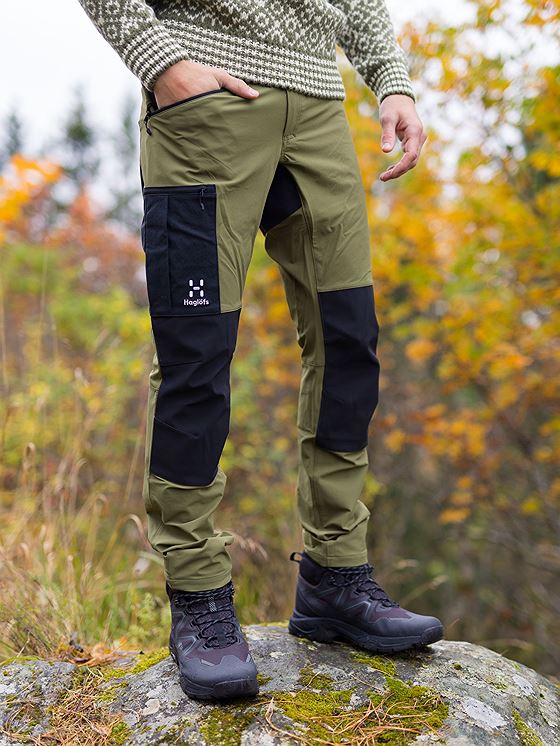 Haglöfs Rugged Slim Pant Men Olive Green / True Black