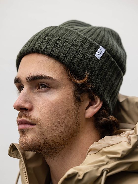 Selected Homme Selected Homme Merino Wool Beanie Rosin