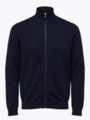 Selected Homme Berg Full Zip Cardigan Navy Blazer Melange
