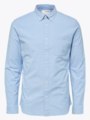 Selected Homme Selected Homme Reg Rick-OX Flex Shirt Long Sleeve Light Blue