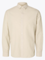 Selected Homme Slim New-linen Shirt Long Sleeve Pure Cashmere