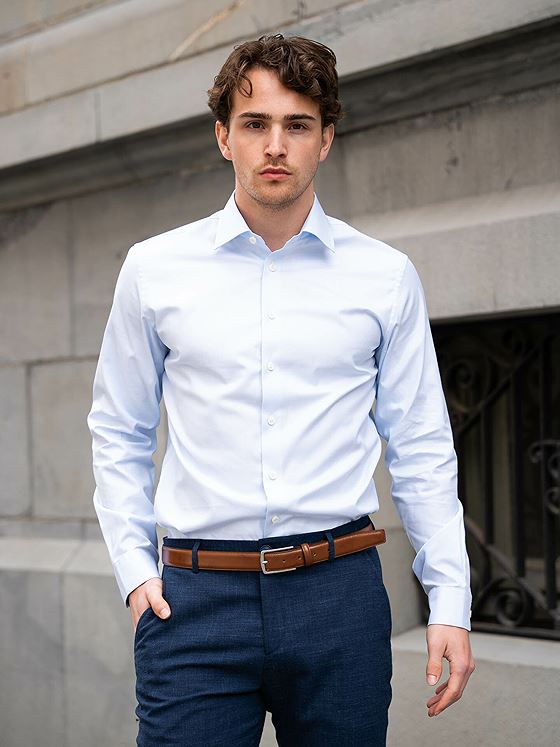 Selected Homme Slim Ethan Shirt Long Sleeve Classic Light Blue