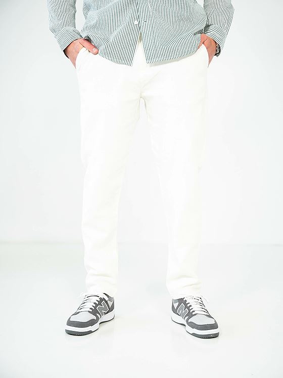 Selected Homme Slim Tape Brody Linen Pant Cloud Dancer