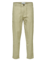 Selected Homme Slim Tape Brody Linen Pant Olive Branch