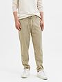 Selected Homme Slim Tape Brody Linen Pant Olive Branch