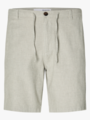 Selected Homme Regular Brody Linen Shorts Vetiver
