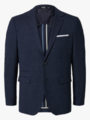 Selected Homme Slim-Oasis Linen Blazer Dark Navy