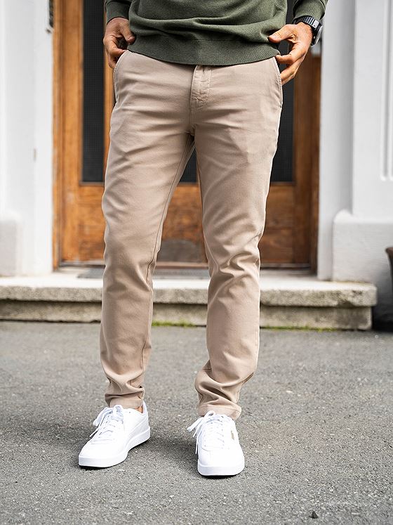 Selected Homme Slim Miles Structure Dyed Pant Pure Cashmere