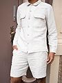 Selected Homme Mads Linen Overshirt Long Sleeve Pure Cashmere