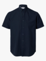 Selected Homme Reg New-Linen Shirt Short Sleeve Classic Sky Captain