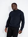 Selected Homme Dane Long Sleeve Knit Structure Crew Neck Sky Captain