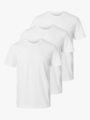 Selected Homme Cormac Short Sleeve O-Neck Tee 3 Pack Bright White