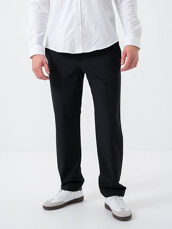 Selected Homme Straight Robert String Flex Pant Black