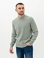 Selected Homme Reuben Long Sleeve Knit Relaxed Crew Neck Iceberg Green Melange