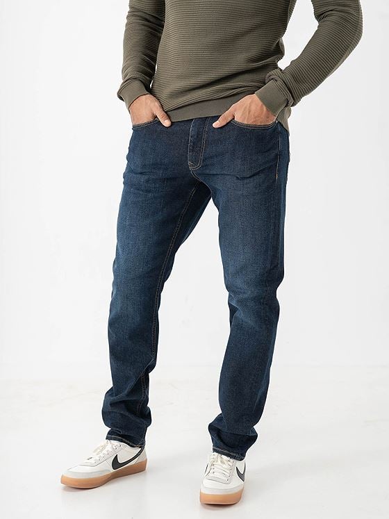 Selected Homme Slim Cleo Flex Jeans Dark Blue Denim