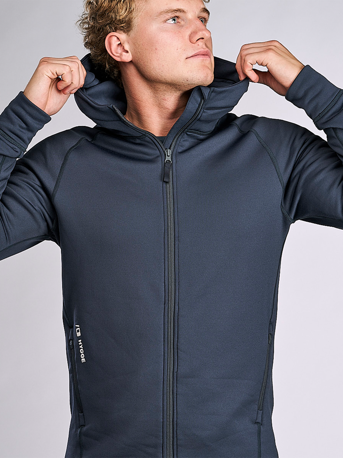 Hygge Men's Pow Zip Hoodie Navy