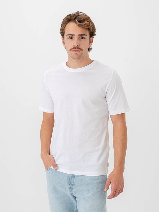 Jack and Jones Organic Basic Tee Short Sleeve O-Neck White