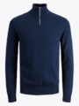 Jack and Jones Emil Knit Half Zip Navy Blazer