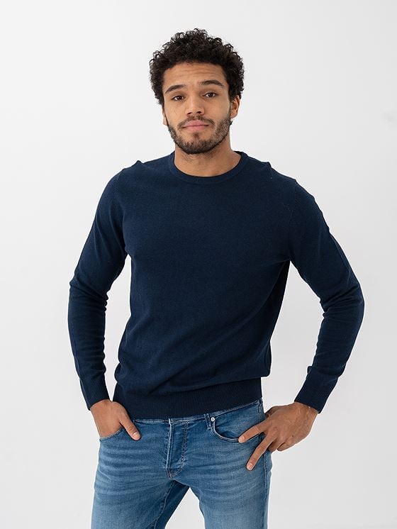 Jack and Jones Emil Knit Crew Neck Blå