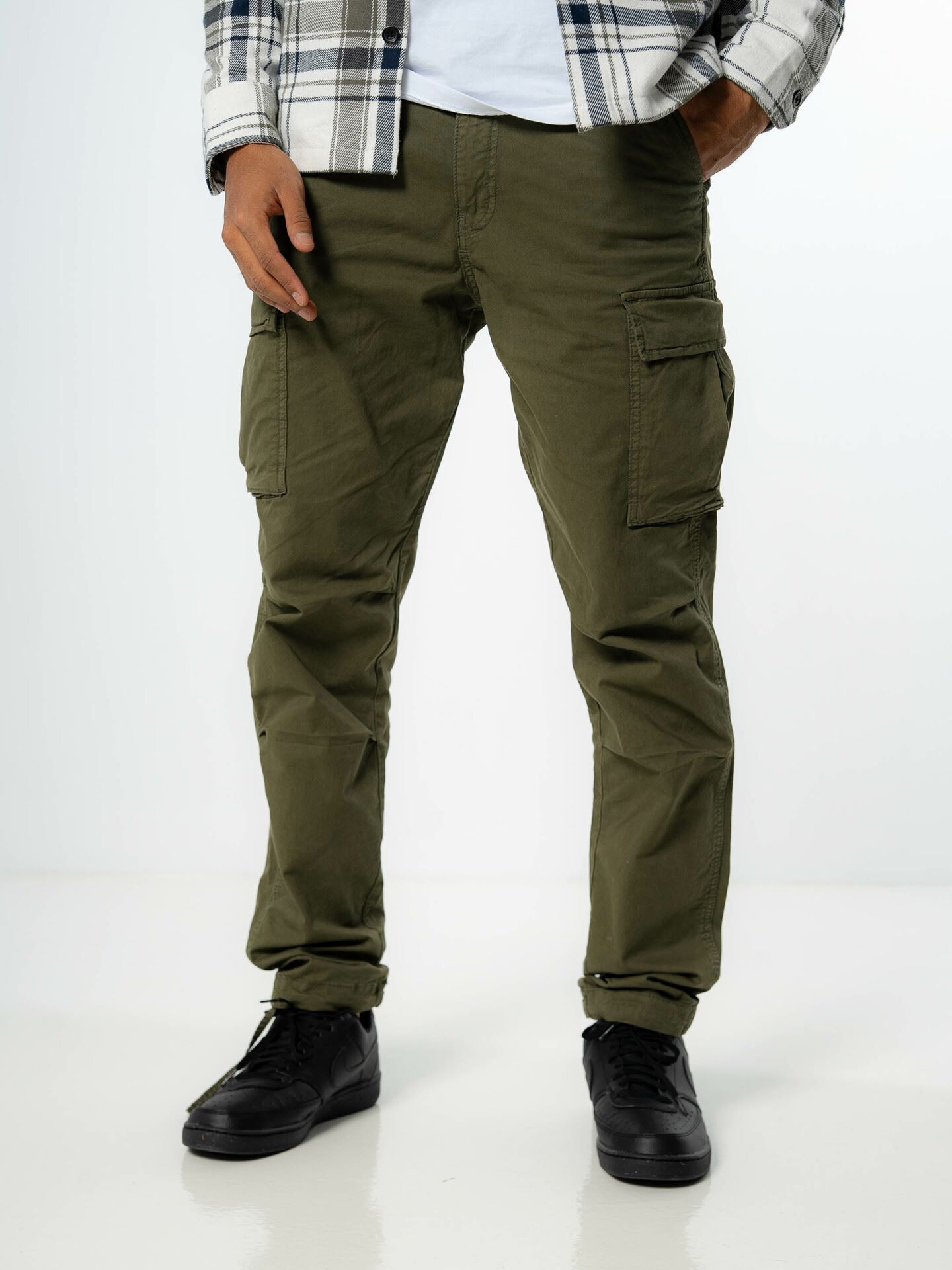 Jack and Jones Ace Tucker Cargo Olive Night