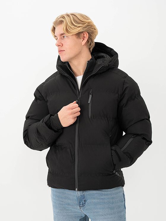 Jack and Jones Sweep Puffer Black