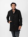 Jack and Jones Melton Wool Blend Coat Black