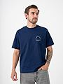Jack and Jones Roxbury Collage Tee Short Sleeve Crew Neck Ocean Cavern