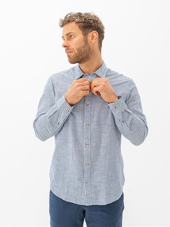 Jack and Jones Summer Shirt Long Sleeve Infinity Stripe
