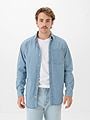 Jack and Jones Creek Shirt Long Sleeve Blue Denim Light Blue