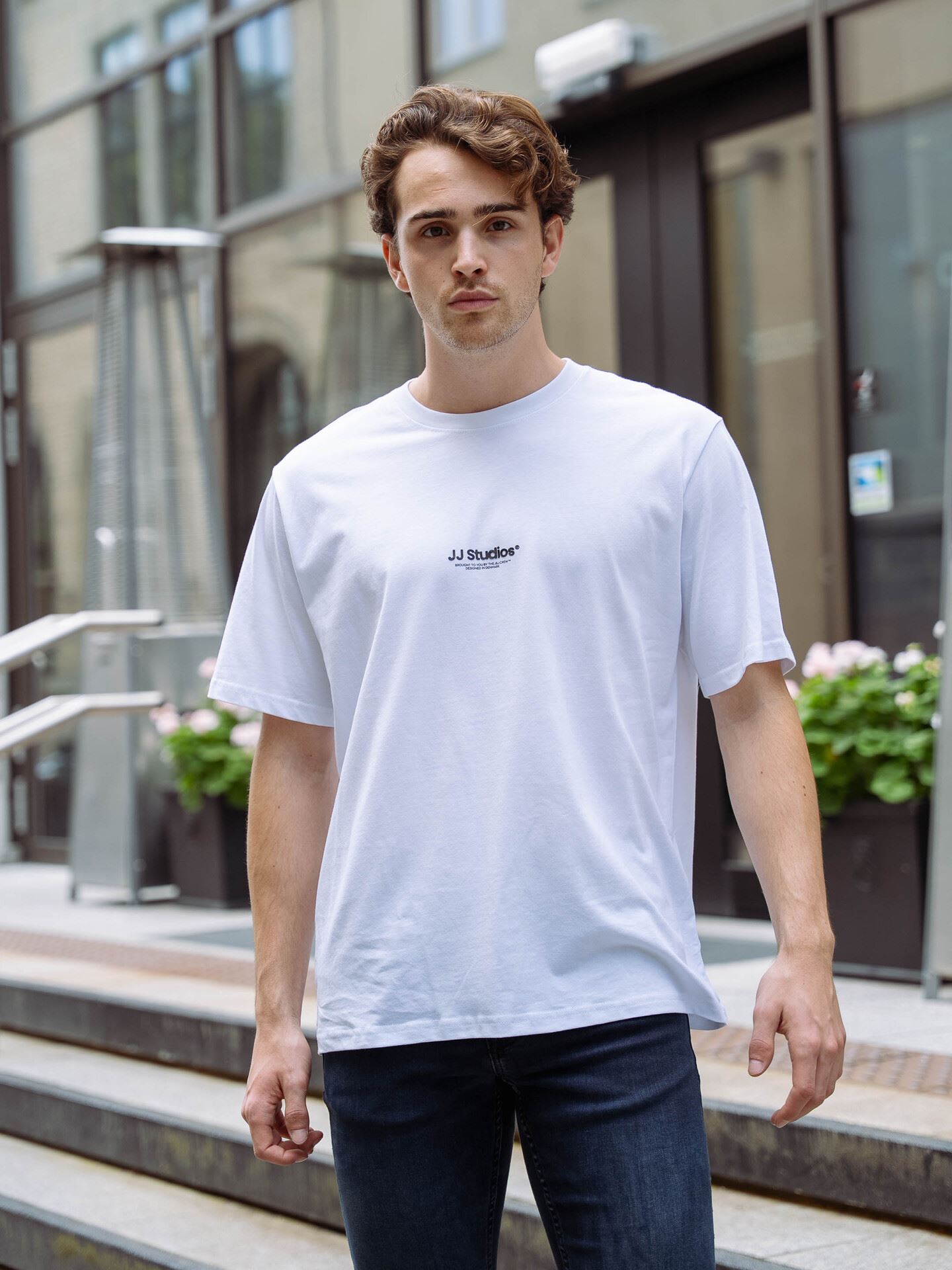 Jack and Jones Soho Tee Short Sleeve Crew Neck White